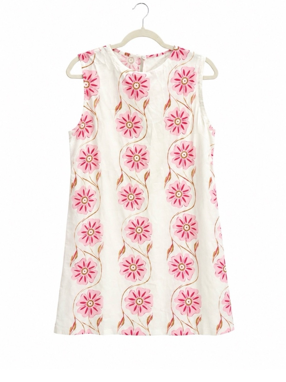 Commense Sleeveless Floral Shift Dress | Size Small Pink | Excellent Condition